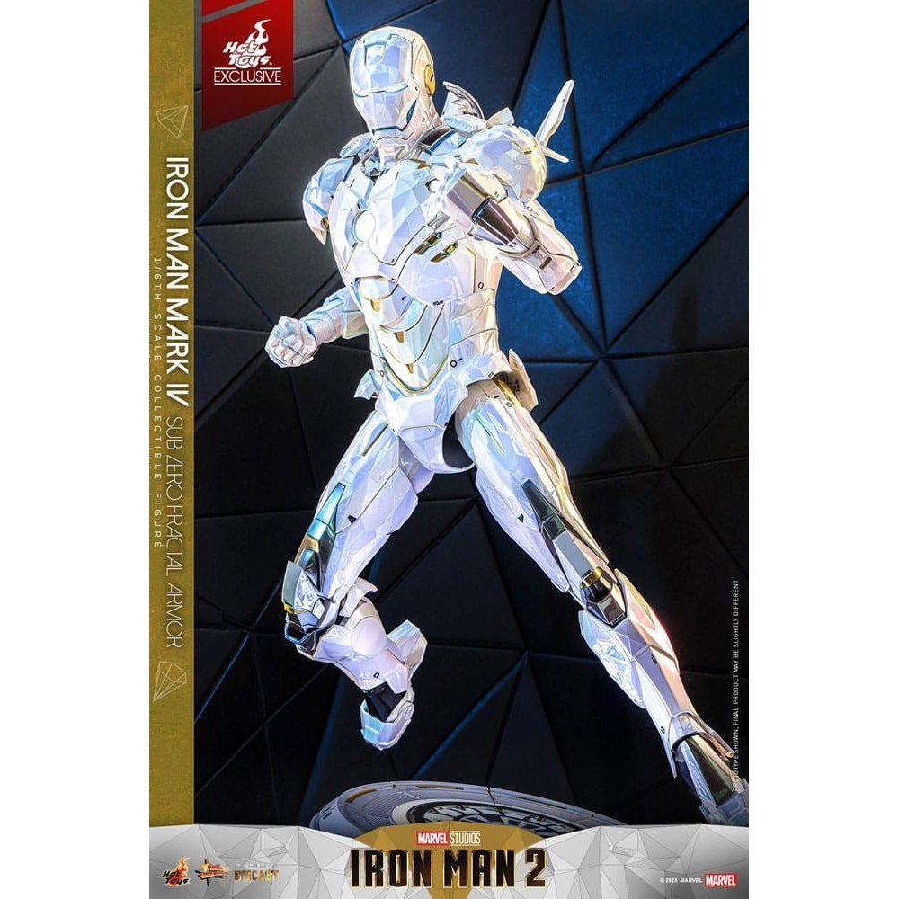 Iron Man 2 Movie Masterpiece Diecast Action Figure 1/6 Iron Man Mark IV (Sub-Zero Fractal Armor) Hot Toys Exclusive 33cm - Action Figures - Hot Toys - Hobby Figures UK