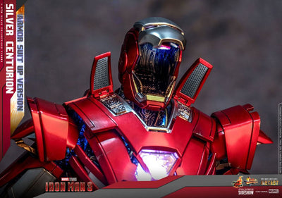 Iron Man 3 Movie Masterpiece Action Figure 1/6 Silver Centurion (Armor Suit Up Version) 32cm - Action Figures - Hot Toys - Hobby Figures UK