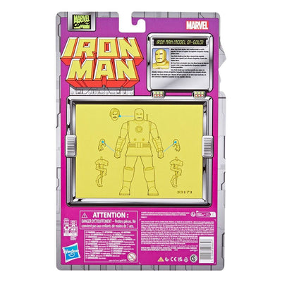 Iron Man Marvel Legends Action Figure Iron Man (Model 01-Gold) 15cm - Action Figures - Hasbro - Hobby Figures UK