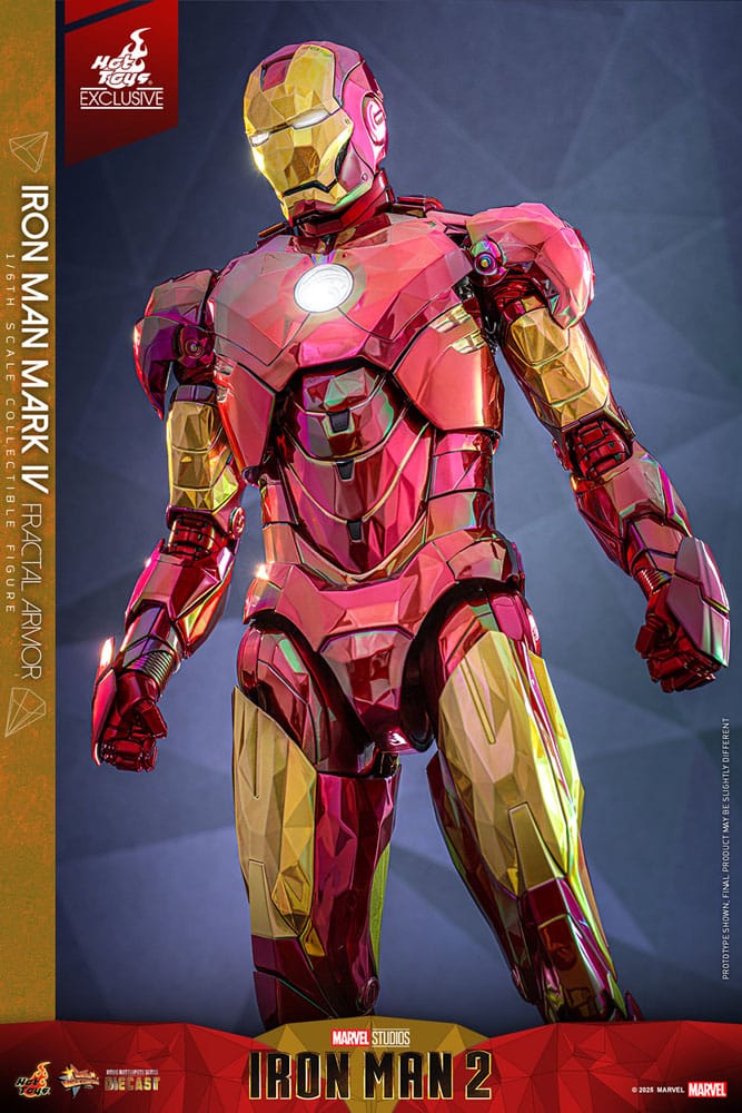Iron Man Movie Masterpiece Diecast Action Figure 1/6 Iron Man Mark VI (Fractal Armor) Hot Toys Exclusive 33cm - Action Figures - Hot Toys - Hobby Figures UK