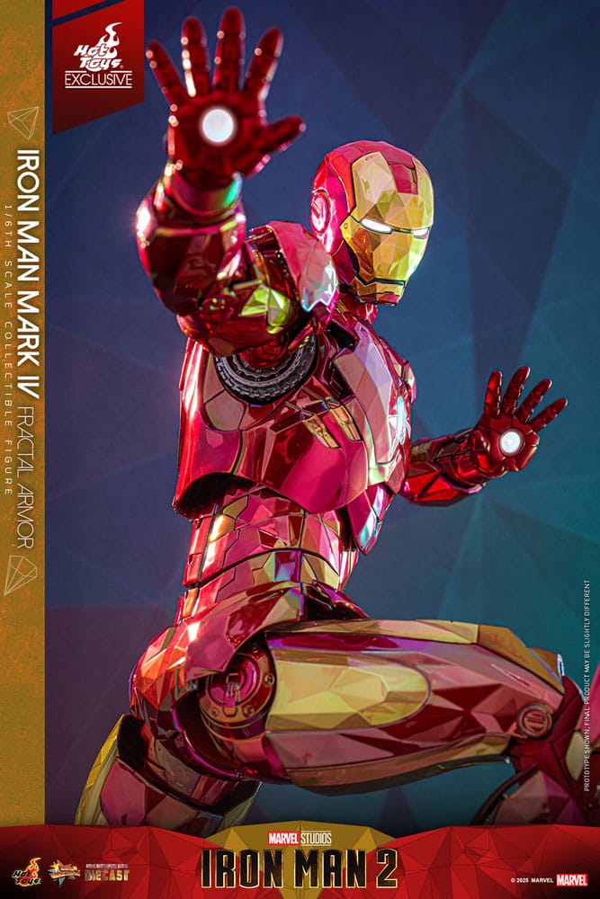 Iron Man Movie Masterpiece Diecast Action Figure 1/6 Iron Man Mark VI (Fractal Armor) Hot Toys Exclusive 33cm - Action Figures - Hot Toys - Hobby Figures UK