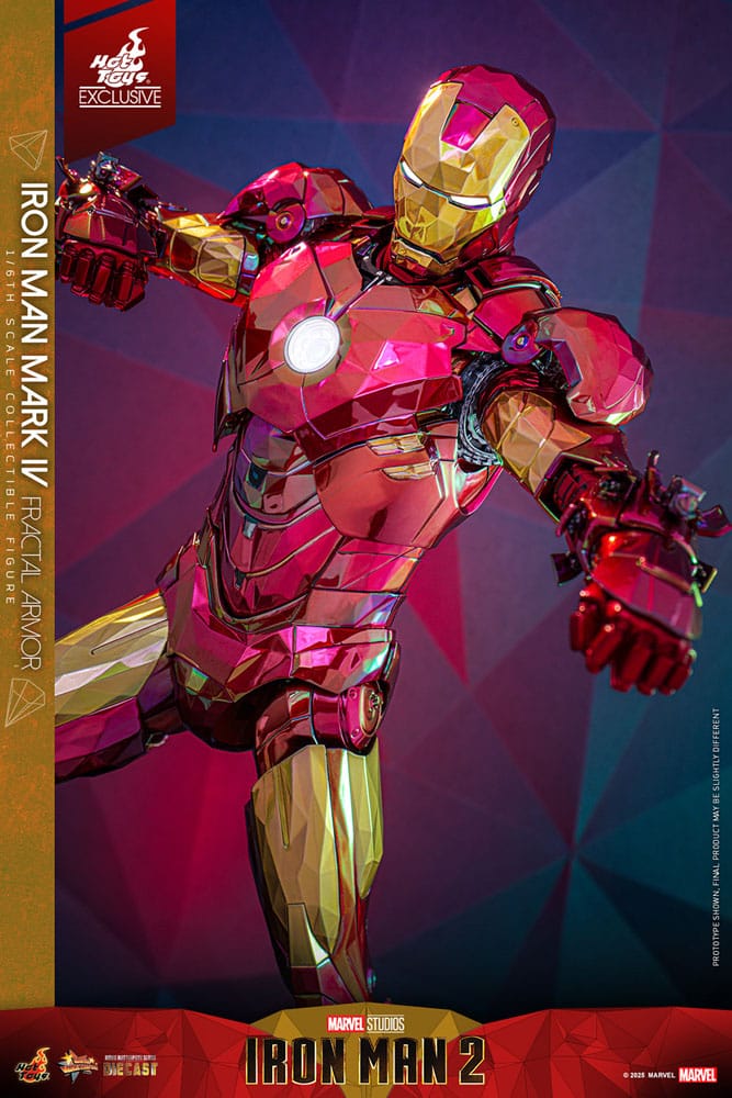 Iron Man Movie Masterpiece Diecast Action Figure 1/6 Iron Man Mark VI (Fractal Armor) Hot Toys Exclusive 33cm - Action Figures - Hot Toys - Hobby Figures UK