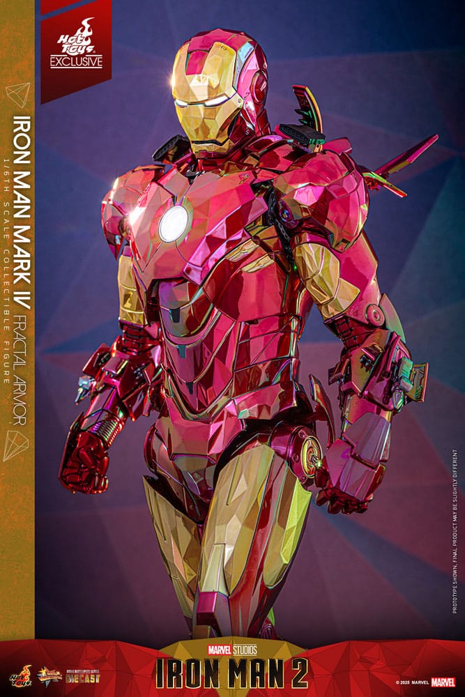 Iron Man Movie Masterpiece Diecast Action Figure 1/6 Iron Man Mark VI (Fractal Armor) Hot Toys Exclusive 33cm - Action Figures - Hot Toys - Hobby Figures UK