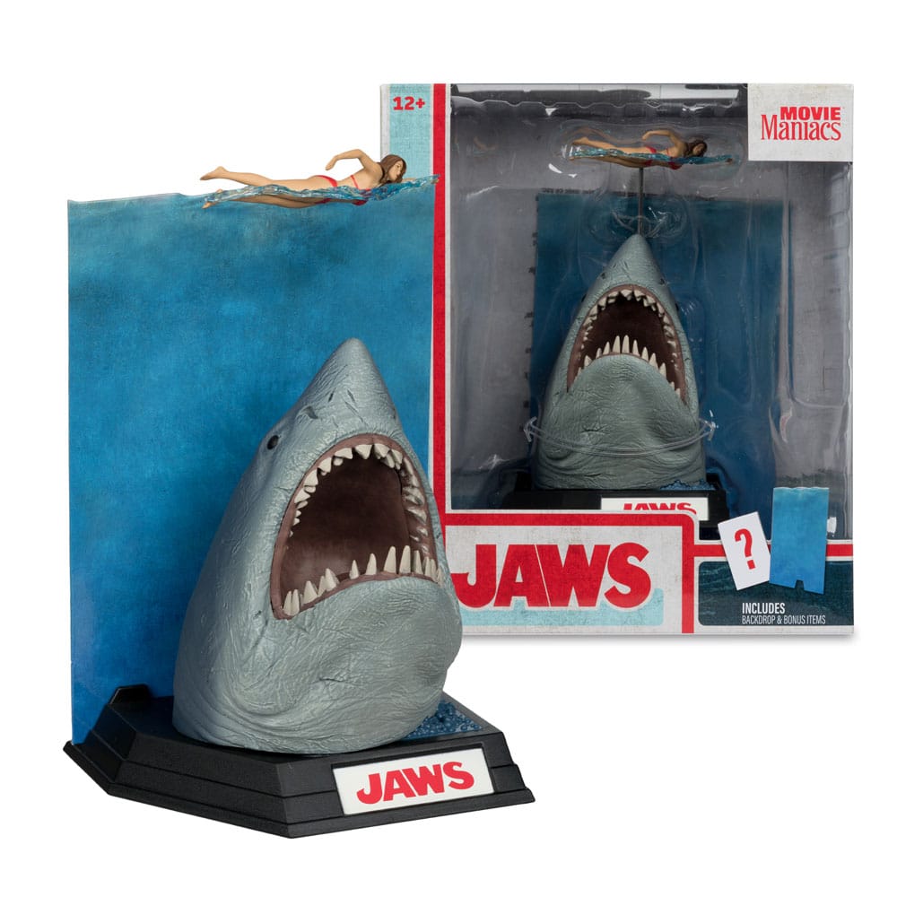 Jaws Movie Maniacs PVC Statue Jaws (50th Anniversary) 16cm - Scale Statue - McFarlane Toys - Hobby Figures UK