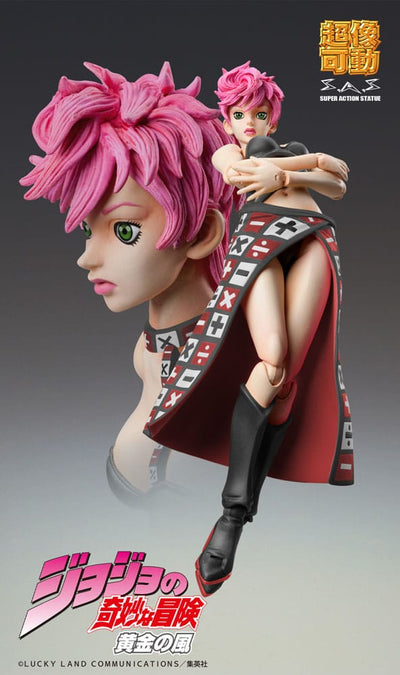 JoJo's Bizarre Adventure Part 5: Golden Wind Super Action Statue Figure Chozokado Trish Una Black Ver. 15cm - Action Figures - Medicos Entertainment - Hobby Figures UK