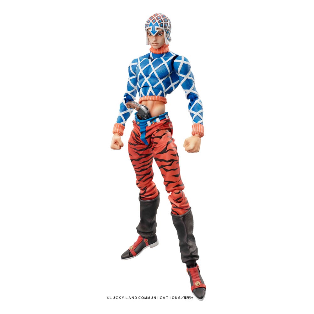 JoJo's Bizarre Adventure Part 5 Golden Wind Super Action Statue Figure Chozokado Guido Mista & Sex Pistols (re-run) 15cm - Action Figures - Medicos Entertainment - Hobby Figures UK
