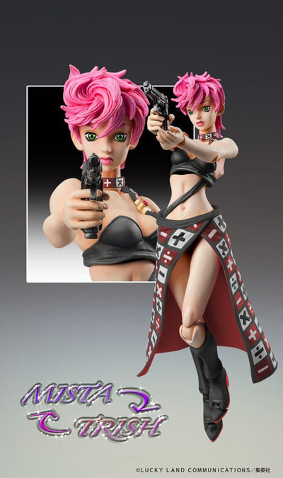 JoJo's Bizarre Adventure Part 5: Golden Wind Super Action Statue Figure Chozokado Trish Una Black Ver. 15cm - Action Figures - Medicos Entertainment - Hobby Figures UK