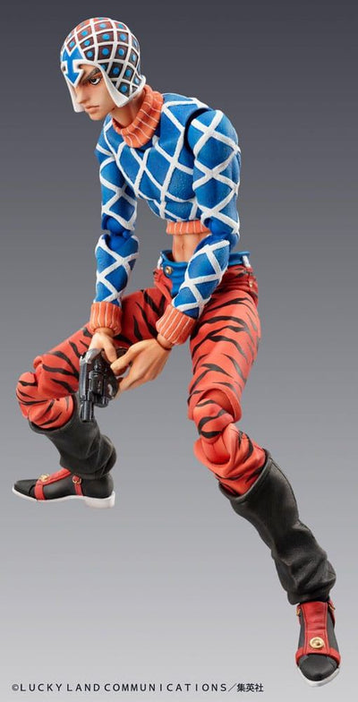 JoJo's Bizarre Adventure Part 5 Golden Wind Super Action Statue Figure Chozokado Guido Mista & Sex Pistols (re-run) 15cm - Action Figures - Medicos Entertainment - Hobby Figures UK