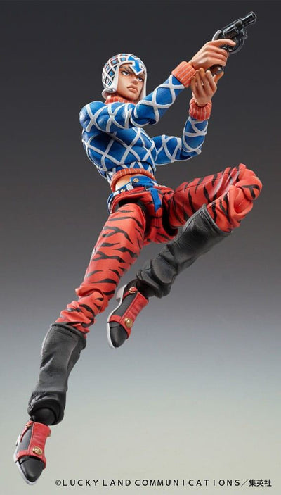 JoJo's Bizarre Adventure Part 5 Golden Wind Super Action Statue Figure Chozokado Guido Mista & Sex Pistols (re-run) 15cm - Action Figures - Medicos Entertainment - Hobby Figures UK
