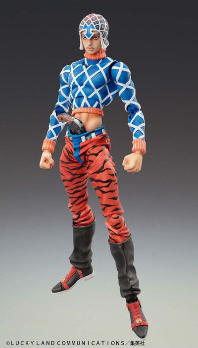 JoJo's Bizarre Adventure Part 5 Golden Wind Super Action Statue Figure Chozokado Guido Mista & Sex Pistols (re-run) 15cm - Action Figures - Medicos Entertainment - Hobby Figures UK