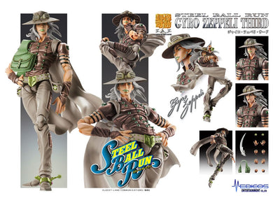 JoJo's Bizarre Adventure Part 7 Steel Ball Run Super Action Statue Figure Chozokado Gyro Zeppeli Second 15cm - Action Figures - Medicos Entertainment - Hobby Figures UK