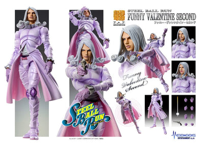 JoJo's Bizarre Adventure Part 7 Steel Ball Run Super Action Statue Figure Chozokado Funny Valentine Second 15cm - Action Figures - Medicos Entertainment - Hobby Figures UK