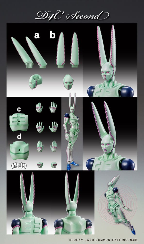 JoJo's Bizarre Adventure Part 7 Steel Ball Run Super Action Statue Figure Chozokado D4C Second 20cm - Action Figures - Medicos Entertainment - Hobby Figures UK