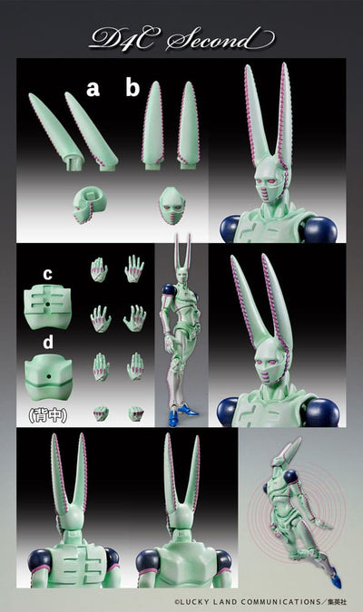 JoJo's Bizarre Adventure Part 7 Steel Ball Run Super Action Statue Figure Chozokado D4C Second 20cm - Action Figures - Medicos Entertainment - Hobby Figures UK