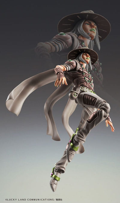 JoJo's Bizarre Adventure Part 7 Steel Ball Run Super Action Statue Figure Chozokado Gyro Zeppeli Second 15cm - Action Figures - Medicos Entertainment - Hobby Figures UK