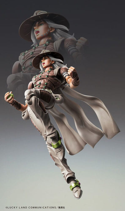 JoJo's Bizarre Adventure Part 7 Steel Ball Run Super Action Statue Figure Chozokado Gyro Zeppeli Second 15cm - Action Figures - Medicos Entertainment - Hobby Figures UK
