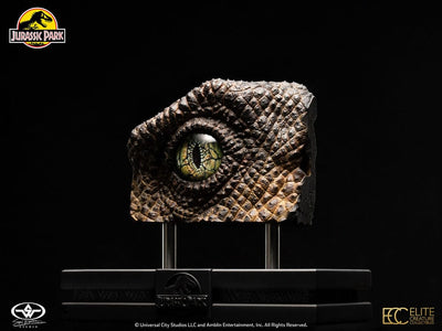 Jurassic Park 1/1 Replica Bust Velociraptor Eye 23cm - Scale Statue - Elite Creature Collectibles - Hobby Figures UK