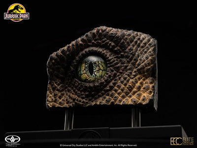 Jurassic Park 1/1 Replica Bust Velociraptor Eye 23cm - Scale Statue - Elite Creature Collectibles - Hobby Figures UK