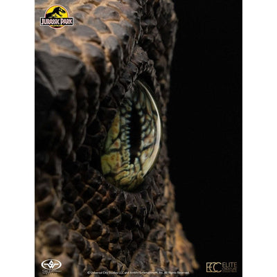 Jurassic Park 1/1 Replica Bust Velociraptor Eye 23cm - Scale Statue - Elite Creature Collectibles - Hobby Figures UK
