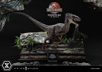Jurassic Park III Legacy Museum Collection Statue 1/6 Velociraptor Male 40cm - Scale Statue - Prime 1 Studio - Hobby Figures UK