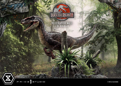 Jurassic Park III Legacy Museum Collection Statue 1/6 Velociraptor Male 40cm - Scale Statue - Prime 1 Studio - Hobby Figures UK