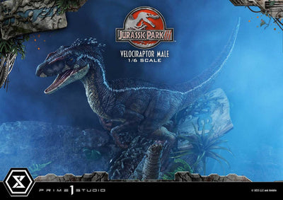 Jurassic Park III Legacy Museum Collection Statue 1/6 Velociraptor Male 40cm - Scale Statue - Prime 1 Studio - Hobby Figures UK