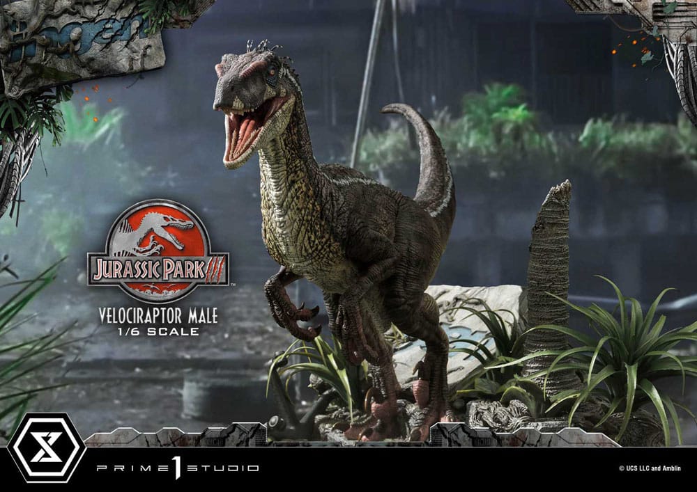 Jurassic Park III Legacy Museum Collection Statue 1/6 Velociraptor Male 40cm - Scale Statue - Prime 1 Studio - Hobby Figures UK
