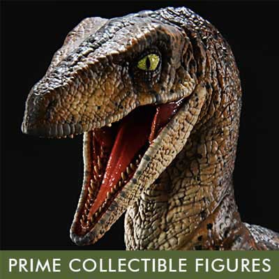 Jurassic Park Prime Collectibles Statue 1/10 Velociraptor Jump 21cm - Scale Statue - Prime 1 Studio - Hobby Figures UK