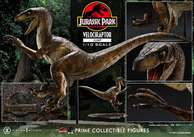 Jurassic Park Prime Collectibles Statue 1/10 Velociraptor Jump 21cm - Scale Statue - Prime 1 Studio - Hobby Figures UK