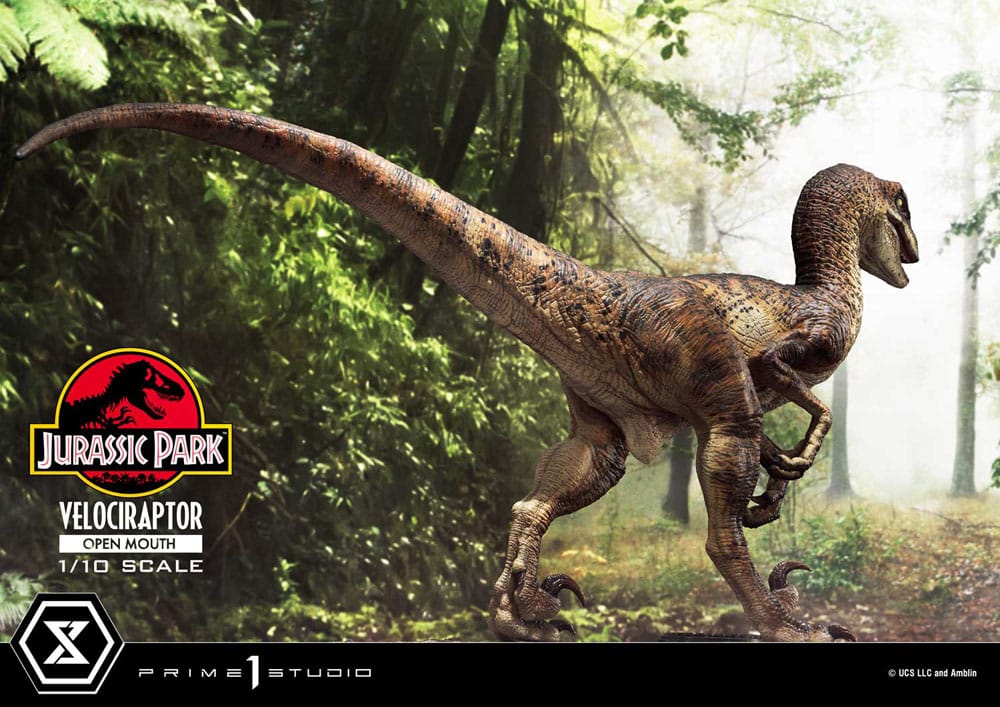 Jurassic Park Prime Collectibles Statue 1/10 Velociraptor Open Mouth 19cm - Scale Statue - Prime 1 Studio - Hobby Figures UK