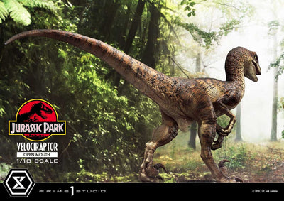 Jurassic Park Prime Collectibles Statue 1/10 Velociraptor Open Mouth 19cm - Scale Statue - Prime 1 Studio - Hobby Figures UK