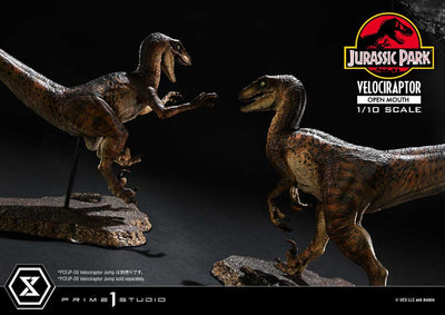 Jurassic Park Prime Collectibles Statue 1/10 Velociraptor Open Mouth 19cm - Scale Statue - Prime 1 Studio - Hobby Figures UK