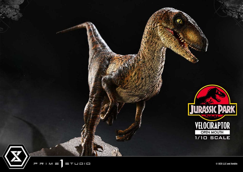 Jurassic Park Prime Collectibles Statue 1/10 Velociraptor Open Mouth 19cm - Scale Statue - Prime 1 Studio - Hobby Figures UK