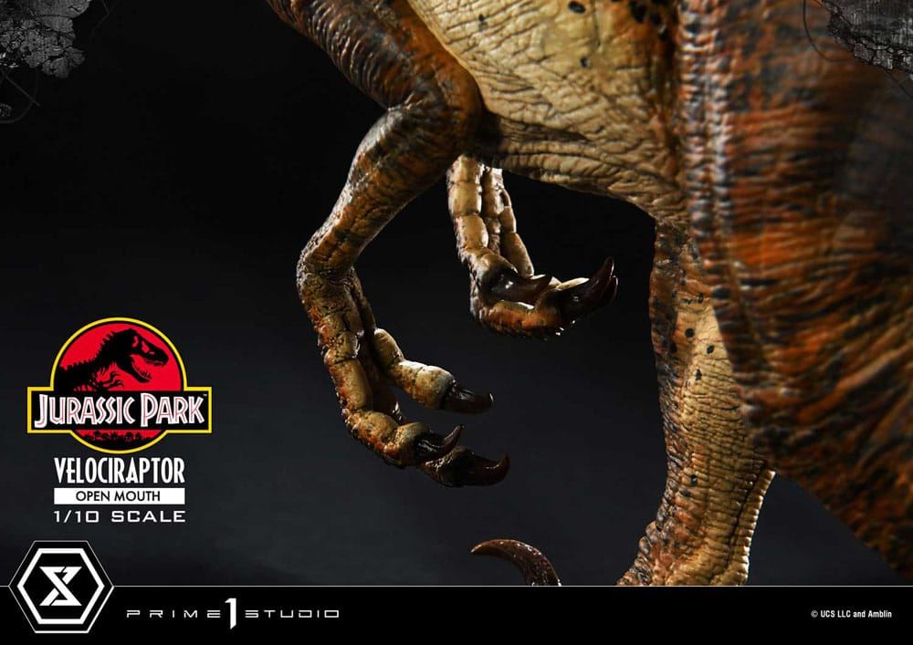 Jurassic Park Prime Collectibles Statue 1/10 Velociraptor Open Mouth 19cm - Scale Statue - Prime 1 Studio - Hobby Figures UK