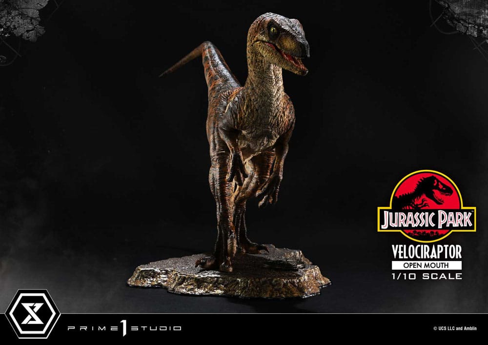 Jurassic Park Prime Collectibles Statue 1/10 Velociraptor Open Mouth 19cm - Scale Statue - Prime 1 Studio - Hobby Figures UK