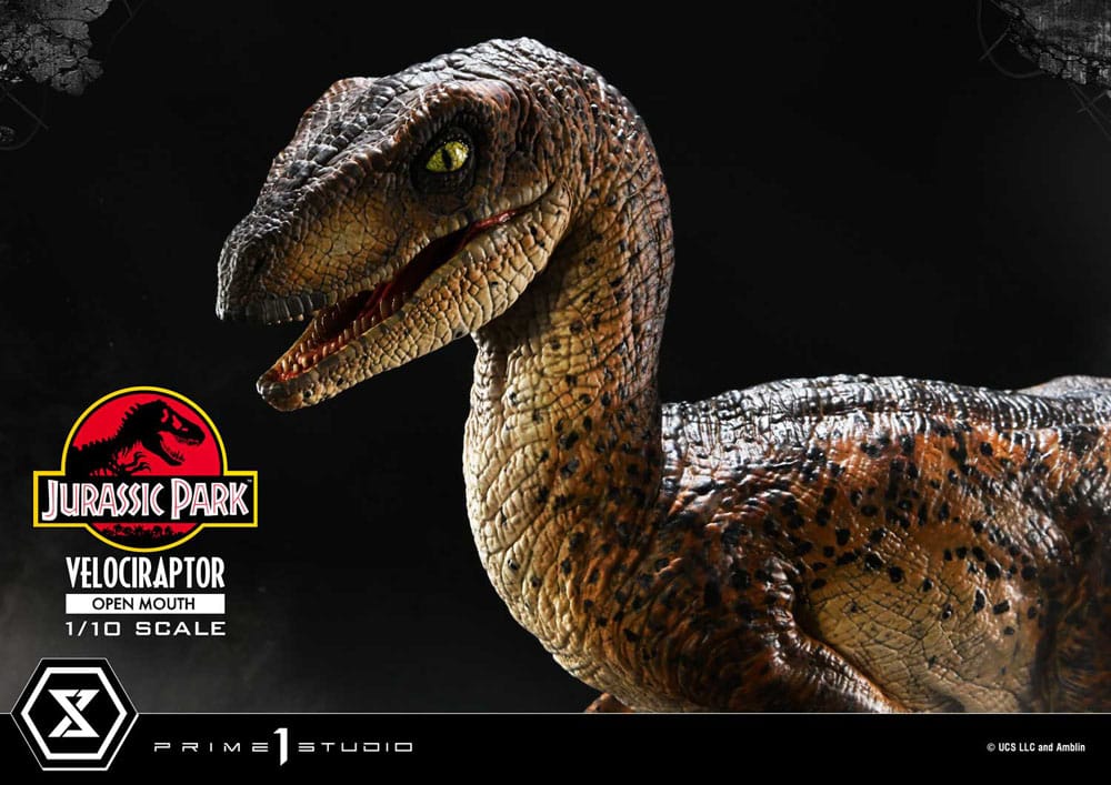 Jurassic Park Prime Collectibles Statue 1/10 Velociraptor Open Mouth 19cm - Scale Statue - Prime 1 Studio - Hobby Figures UK