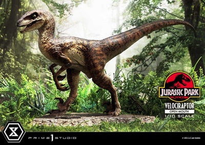 Jurassic Park Prime Collectibles Statue 1/10 Velociraptor Open Mouth 19cm - Scale Statue - Prime 1 Studio - Hobby Figures UK