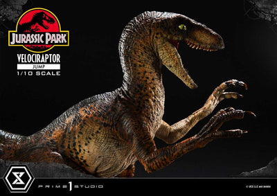 Jurassic Park Prime Collectibles Statue 1/10 Velociraptor Jump 21cm - Scale Statue - Prime 1 Studio - Hobby Figures UK