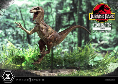 Jurassic Park Prime Collectibles Statue 1/10 Velociraptor Jump 21cm - Scale Statue - Prime 1 Studio - Hobby Figures UK