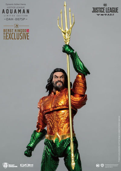 Justice League Dynamic 8ction Heroes Action Figure 1/9 Aquaman Comic Color Ver. 20cm - Action Figures - Beast Kingdom Toys - Hobby Figures UK