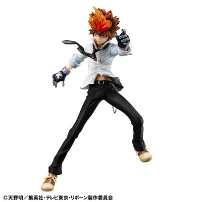Katekyo Hitman Reborn! G.E.M. Series PVC Statue Tsunayoshi Sawada & Kyoya Hibari & Reborn Set 21cm - Scale Statue - Megahouse - Hobby Figures UK