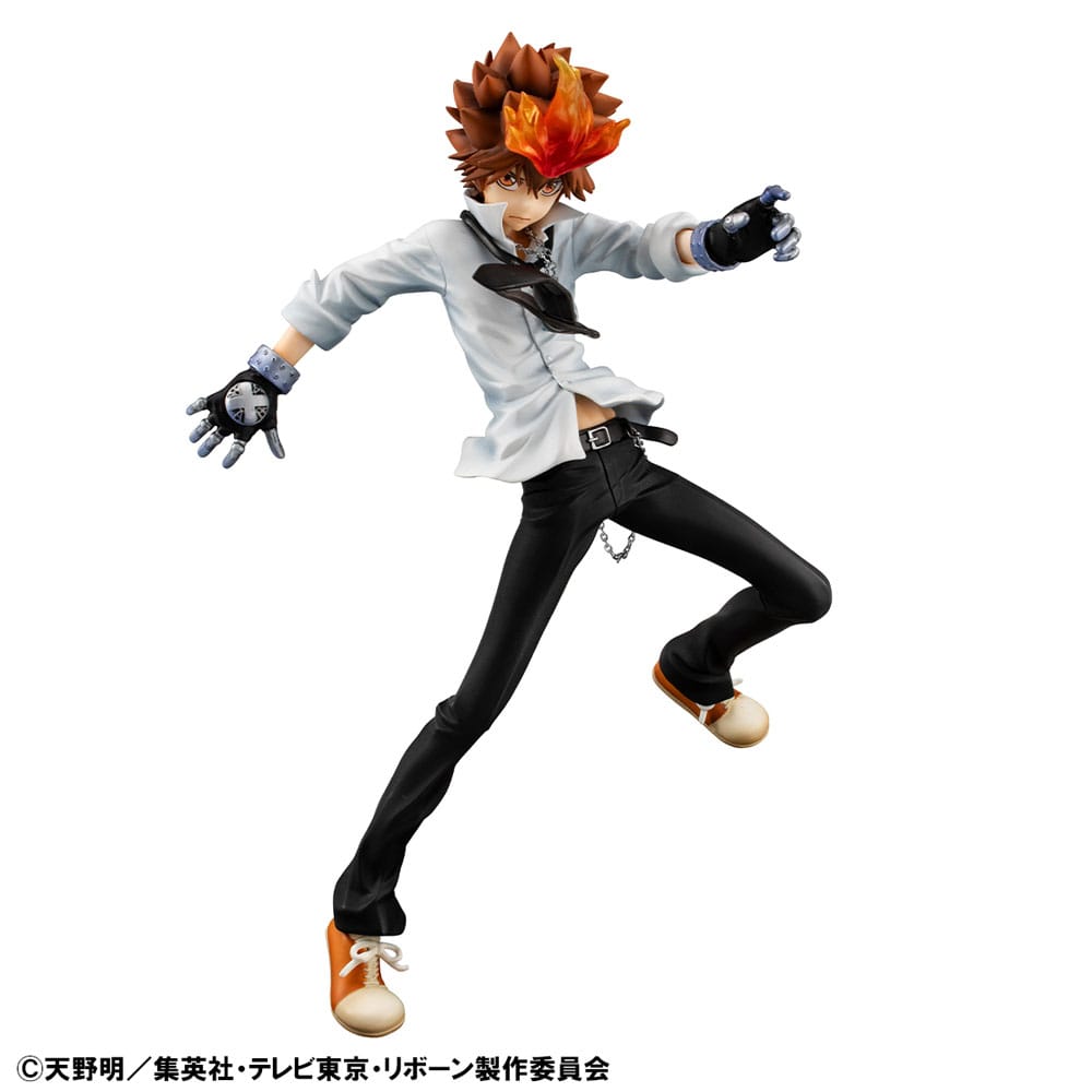 Katekyo Hitman Reborn! G.E.M. Series PVC Statue Tsunayoshi Sawada & Kyoya Hibari & Reborn Set 21cm - Scale Statue - Megahouse - Hobby Figures UK