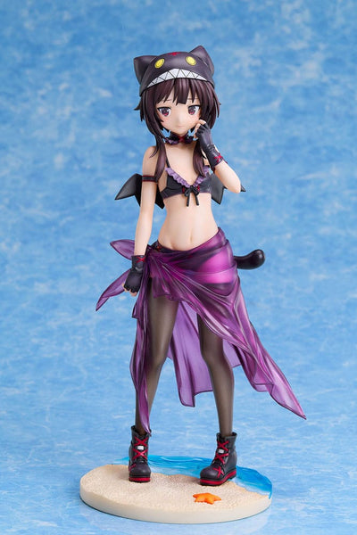 KonoSuba: An Explosion on This Wonderful World! Statue 1/7 Megumin Chomusuke Swimsuit Ver. 22cm - Scale Statue - A Dimension - Hobby Figures UK