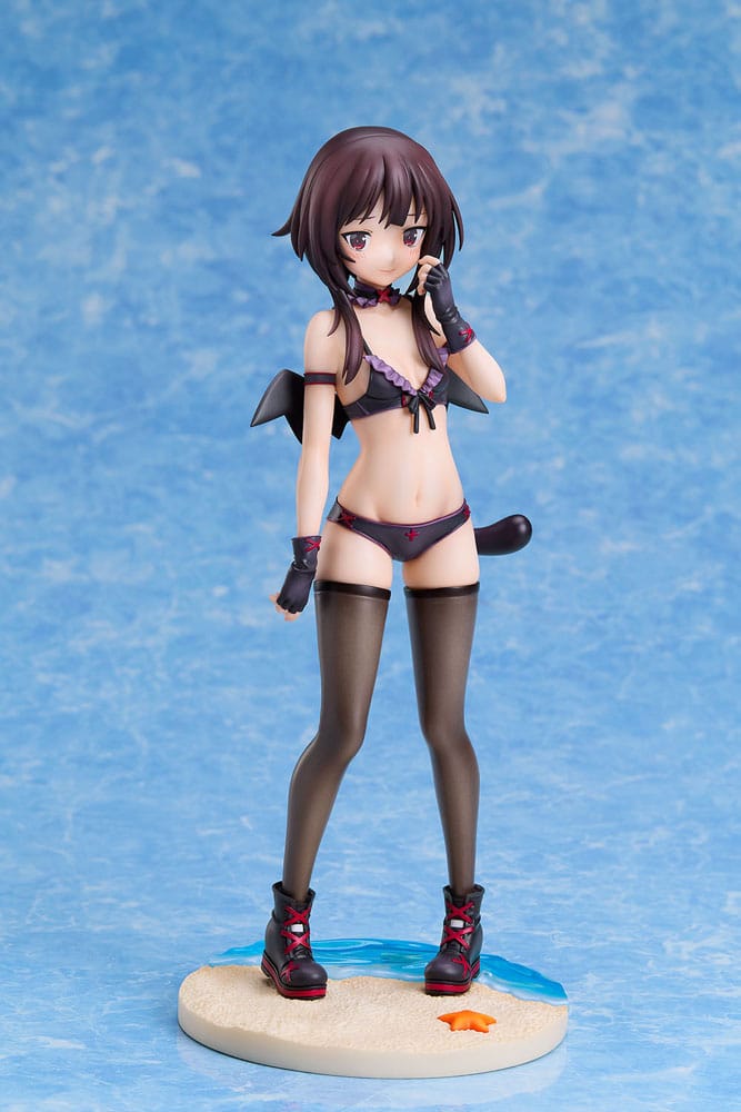 KonoSuba: An Explosion on This Wonderful World! Statue 1/7 Megumin Chomusuke Swimsuit Ver. 22cm - Scale Statue - A Dimension - Hobby Figures UK