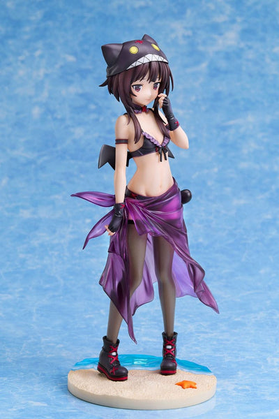 KonoSuba: An Explosion on This Wonderful World! Statue 1/7 Megumin Chomusuke Swimsuit Ver. 22cm - Scale Statue - A Dimension - Hobby Figures UK