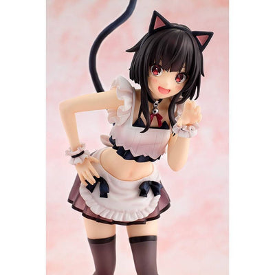 Konosuba God's blessing on this wonderful world! PVC Statue Megumin: Light Novel Catgirl Maid Ver. 16cm - Scale Statue - Kadokawa - Hobby Figures UK