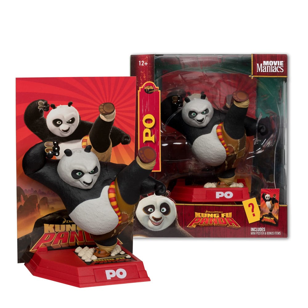 Kung Fu Panda Movie Maniacs PVC Statue Po 17cm - Scale Statue - McFarlane Toys - Hobby Figures UK