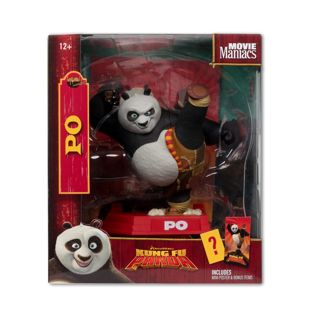 Kung Fu Panda Movie Maniacs PVC Statue Po 17cm - Scale Statue - McFarlane Toys - Hobby Figures UK