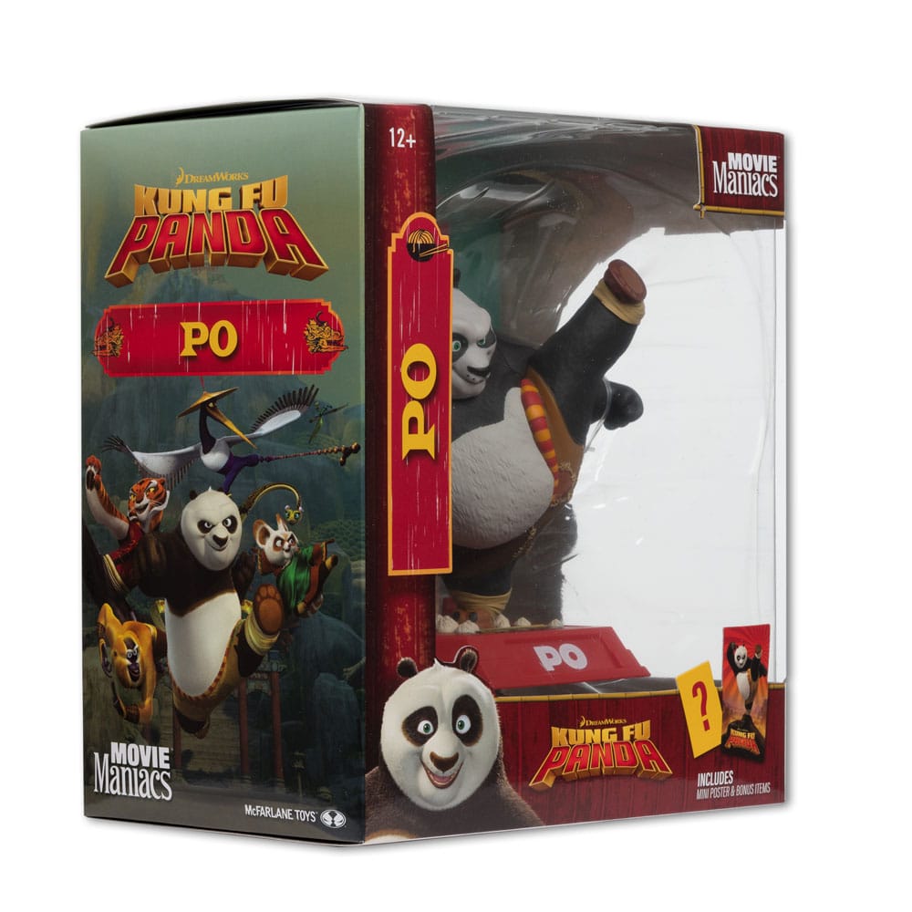 Kung Fu Panda Movie Maniacs PVC Statue Po 17cm - Scale Statue - McFarlane Toys - Hobby Figures UK