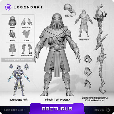 Legendari Action Figure 1/10 Arcturus 18cm - Action Figures - MetaTravelers - Hobby Figures UK